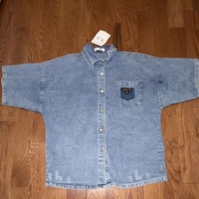PRADA Men's Denim Short Sleeve