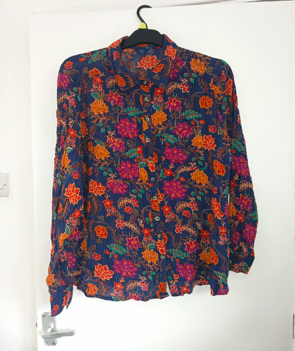 Cotton traders blue floral - traders,