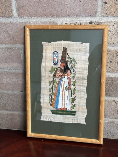 Framed egyptian papyrus isis - framed,