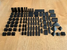 Lego 100X Black Slope Bricks Bundle Roof Tiles Various Sizes Slopes Job Lot #2
