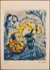 Marc Chagall Limited Edition Lithograph Signed and Numbered
