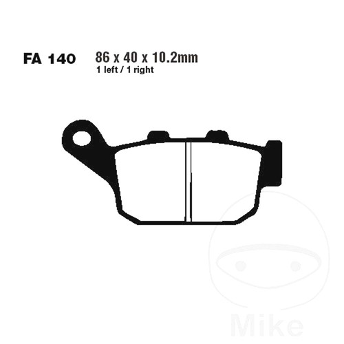 Ebc organic brake - fa,