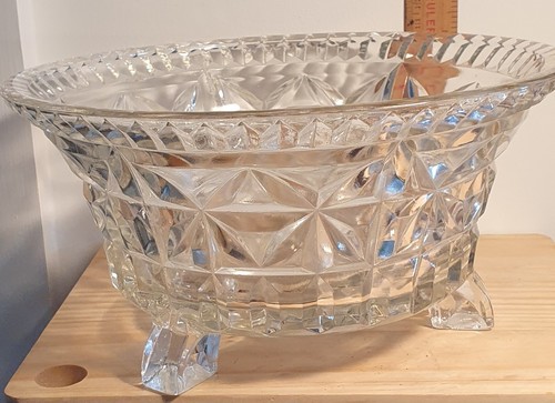 1930s pressed glass - pressed, bowl
