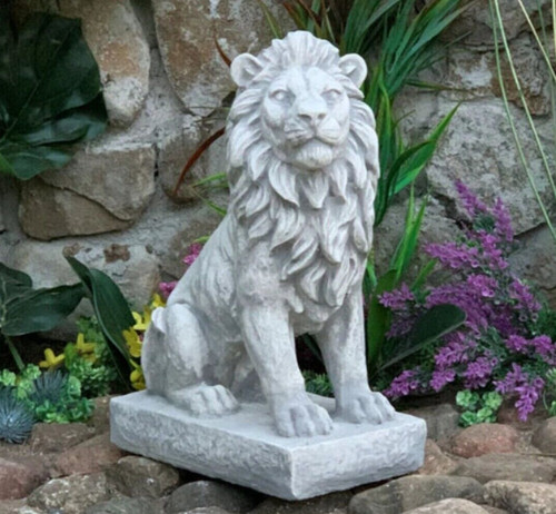 Stone guardian lion - , sculpture