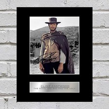 Clint Eastwood Signed Mounted