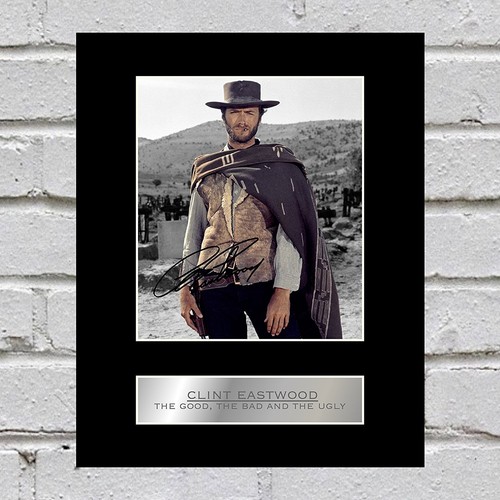 Clint eastwood signed - signed, mounted