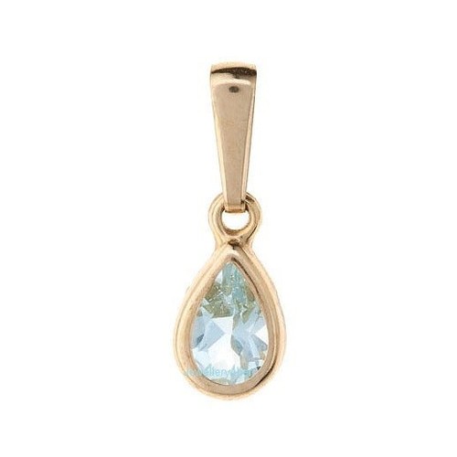 9ct real gold - real, teardrop