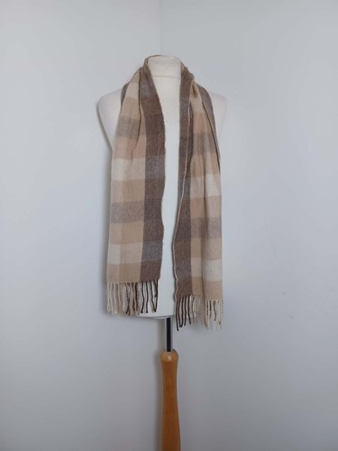 100 cashmere check scarf - cashmere,