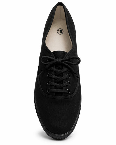 Men black canvas trainers - men’s,
