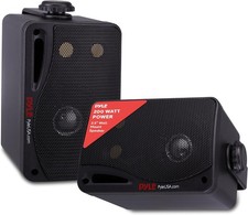 Pyle Portable Wireless Speaker - Bluetooth Speaker – Set of two, Waterproof 3-Wa