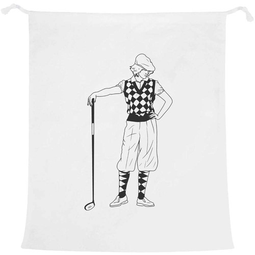 Stylish lady golfer laundry - golfer',