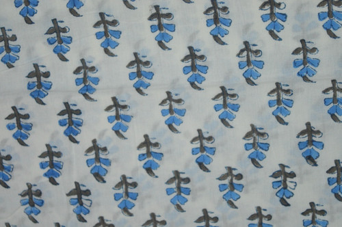 Pure hand block floral print - block,