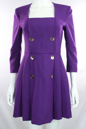Zara purple double breasted - purple,