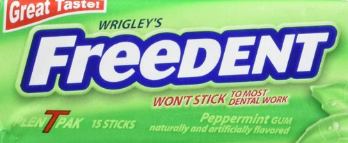 Freedent gum non stick - freedent,