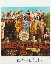 Peter Blake Signed 10x8 Inch