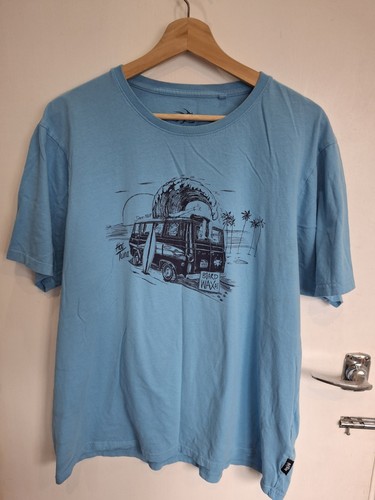 Blue surf campervan - , t-shirt