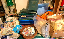 HUGE STAMP COLLECTION FROM SEVERAL HOUSE CLEARANCES 1000's UNCHECKED! GB/WORLD