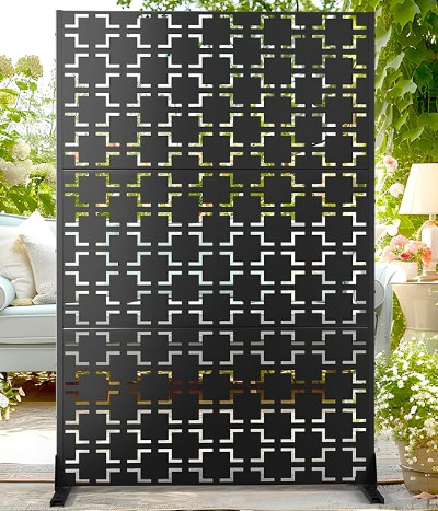 Decorative metal privacy - decorative,