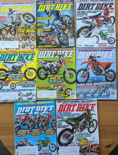 Eight dirt bike magazines - eight,