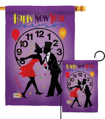 New year clock kiss - clock, 12