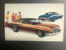 1975 Ford Gran Torino Brougham Hardtop Postcard Post Card RARE!! Awesome L@@K
