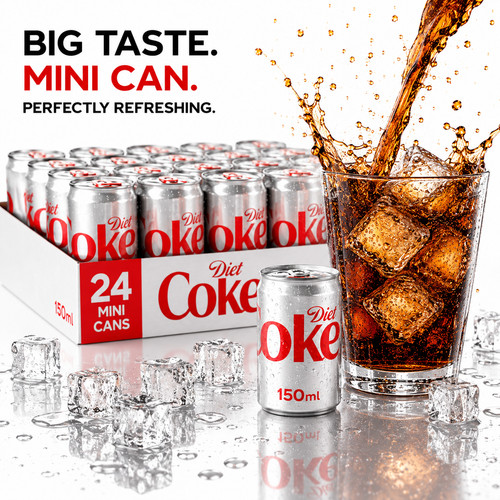 Diet coke mini cans - diet, 150ml