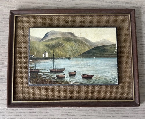 Art oil plaque original - on,