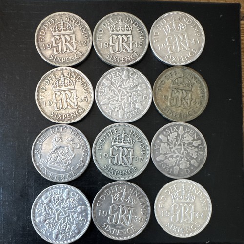 George british sixpence - george, vi