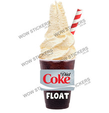 Diet coke ice cream float - coke,