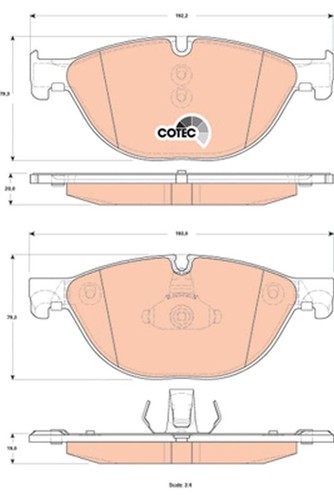 Brake pad set - brake,