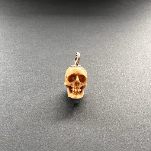 Antique skull pendant - antique,