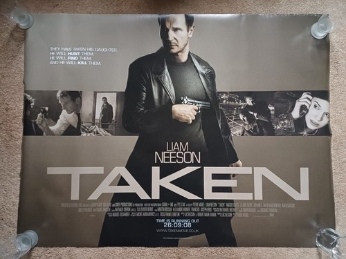 Taken quad movie poster - taken, double