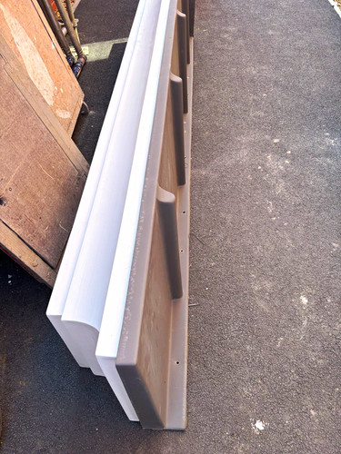 White upvc moulded - moulded, plastic