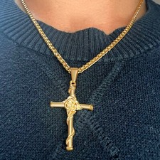 Crucifix Cross & Rose Jesus