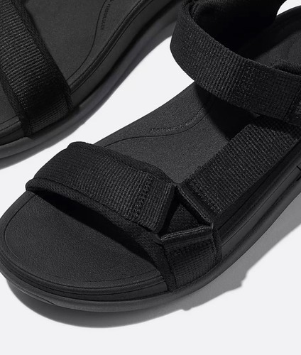 Fitflop ryker black webbing - black,