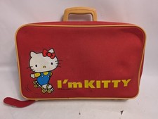 RARE vintage Hello Kitty 1979 red yellow suitcase collectable 
