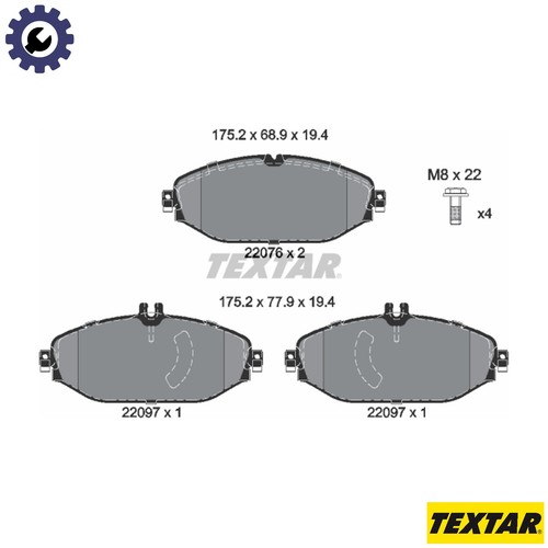 Brake pad set disc - pad,