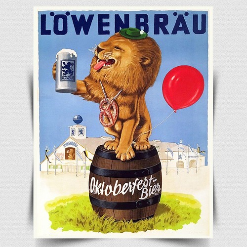 Lowenbrau german beer - lowenbrau, metal