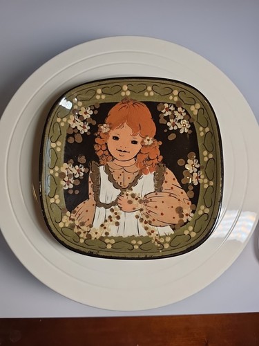 Vintage folk art - art, plate