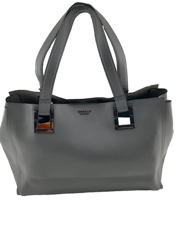 Modalu grey leather double