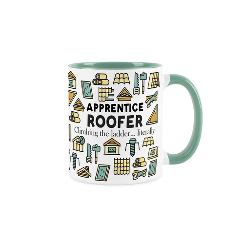 Apprentice roofer mug - roofer,