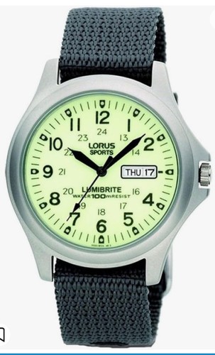 Lorus men lumibrite - men's, grey