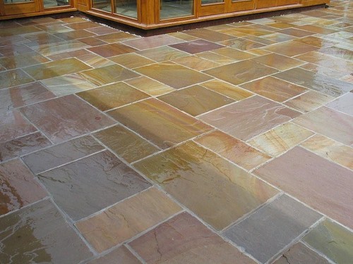 Indian stone patio - patio, sealer