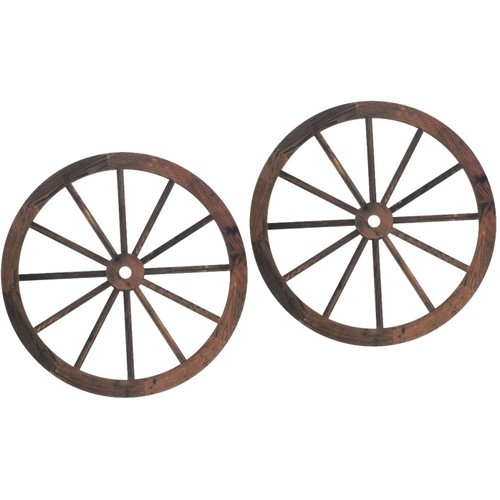 Pieces large wood wagon - large,