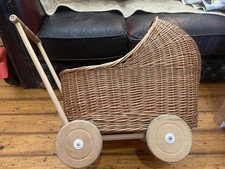 Sofishop Wicker Doll Pram