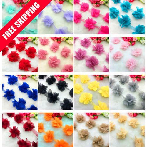 Yard chiffon flower lace - flower,