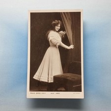 Edwardian Actress Postcard Julia James 1906 Real Photo Flowing Hair Philco