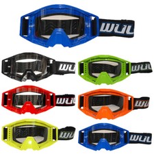 WULFSPORT ADULTS MOTOCROSS TECH GOGGLES Off Road ATV Dirt Bike QUAD Enduro