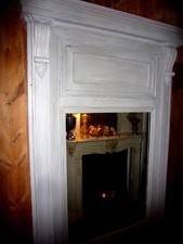 Mirror wall mirror stucco