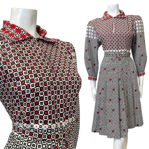Vintage 60s 70s black - black, white